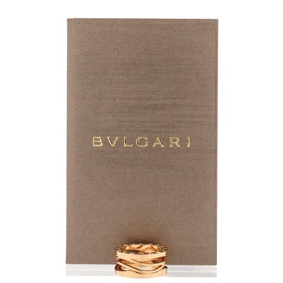 Bvlgari B.Zero1 Design Legend Zaha Hadid Three Band Ring 18K Rose Gold - - Picture 2 of 3